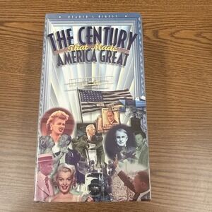 Readers Digest THE CENTURY THAT MADE AMERICA GREAT Set of 3 VHS NEW SEALED